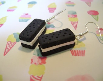 Ice Cream Sandwich Earrings