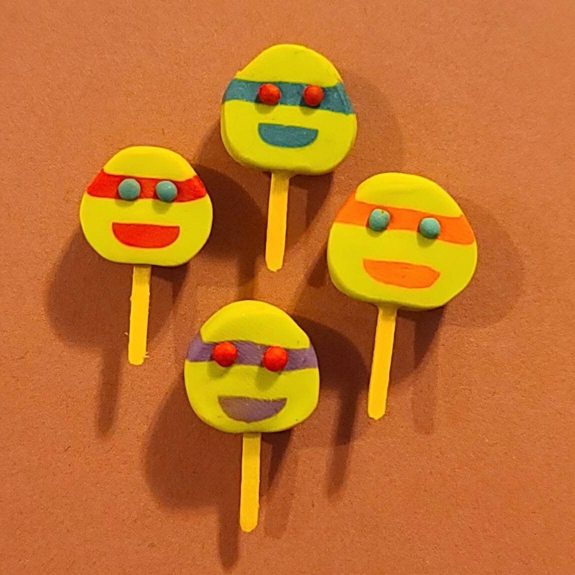 Ninja Turtle Ice Cream Magnet 4 Pack Etsy