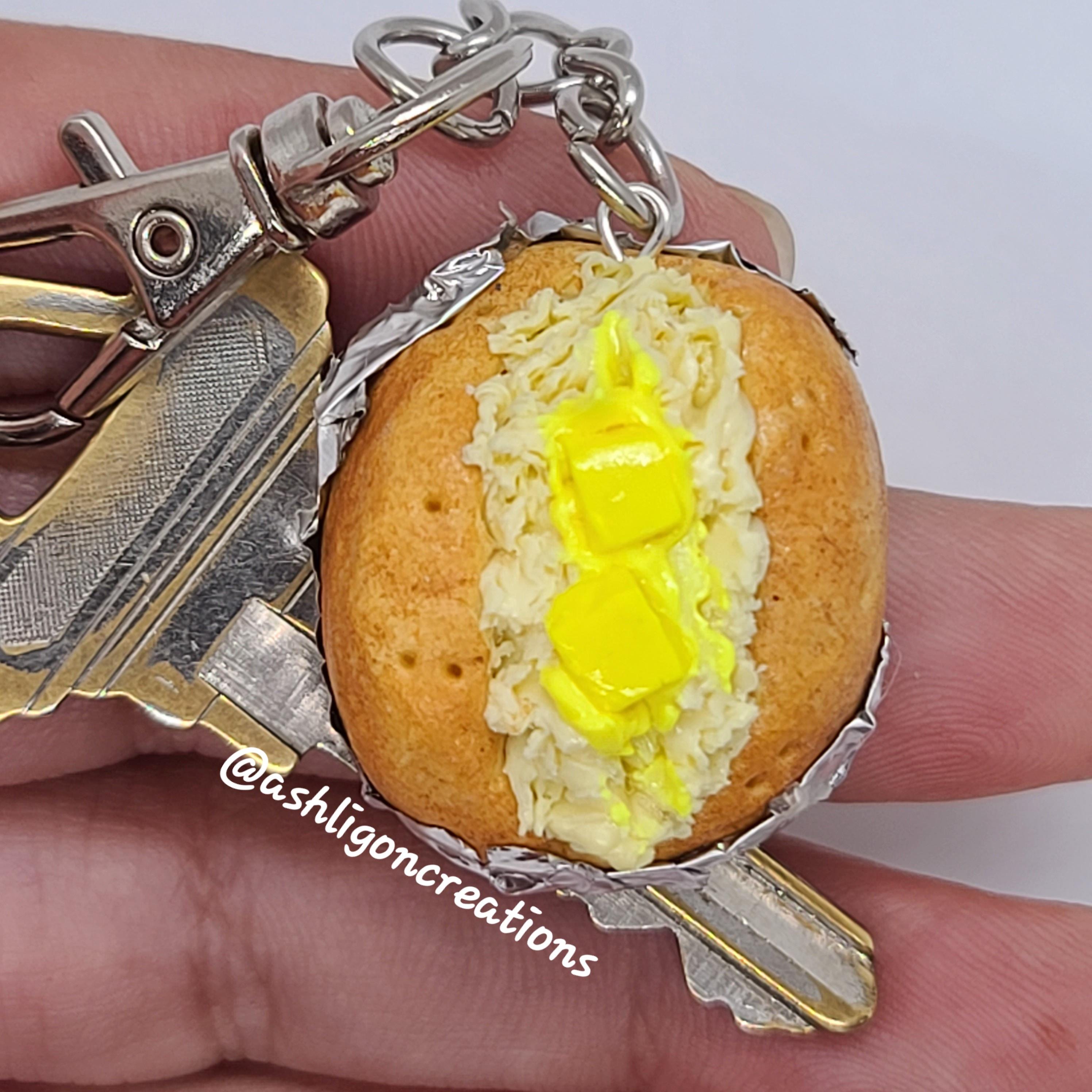Baked Potato Key Chain - Etsy