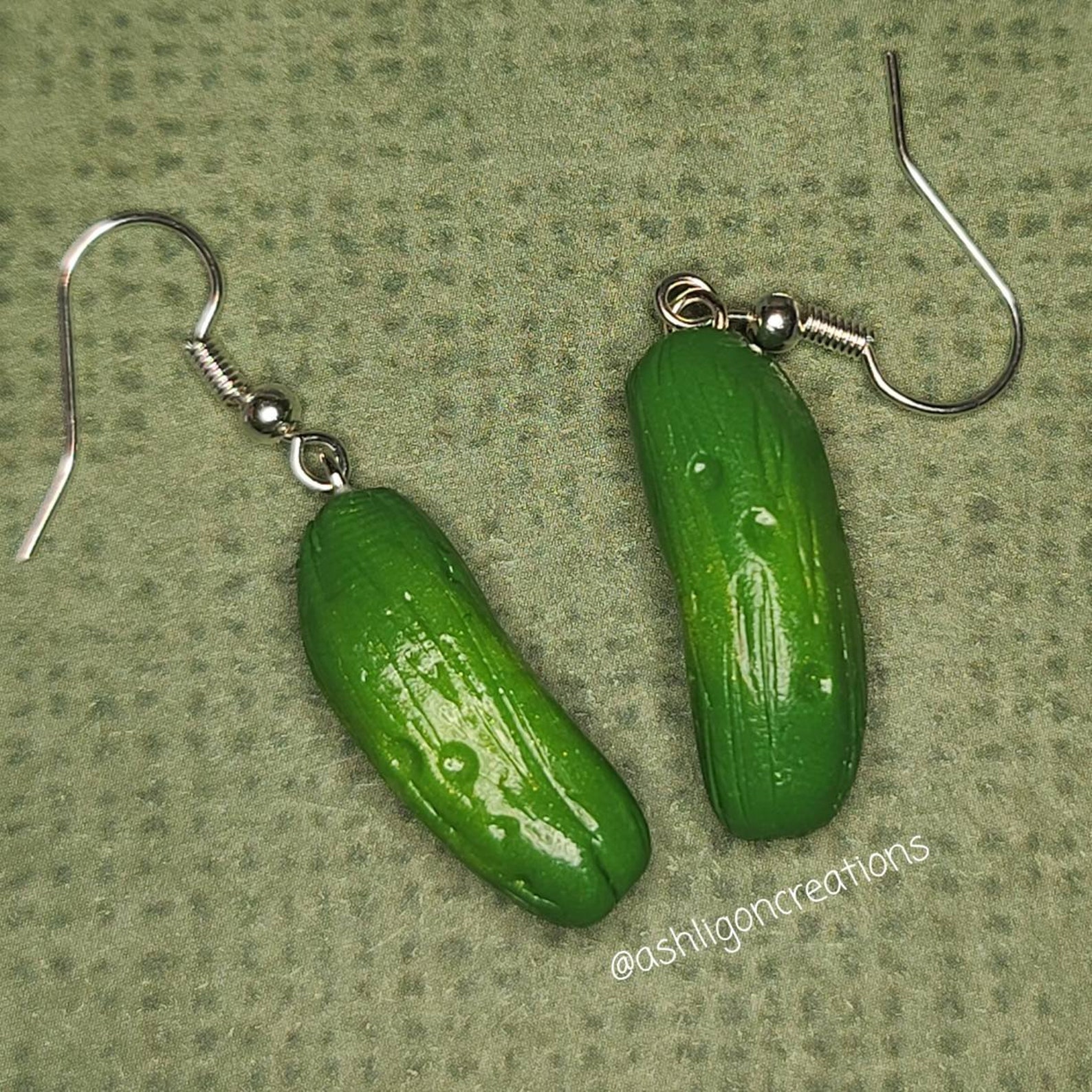 Pickle Earrings Etsy