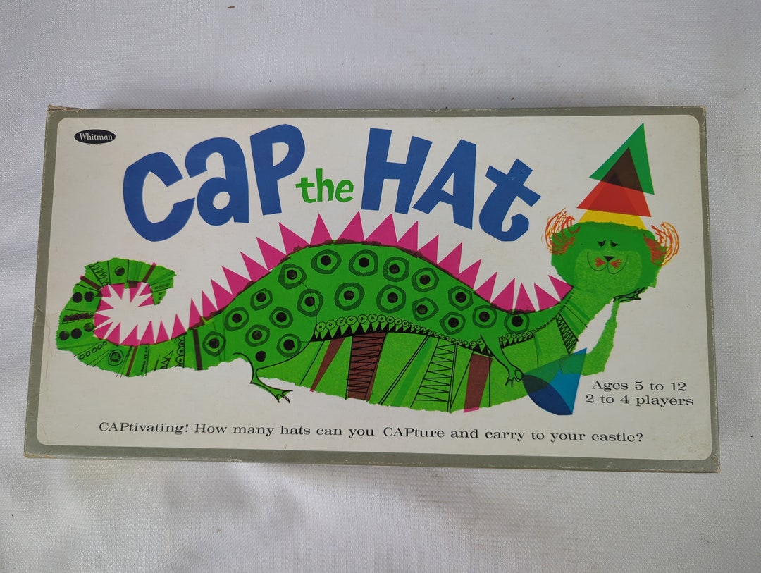 1965 Whitman Cap the Hat Board Game 4794 Western Publishing Etsy