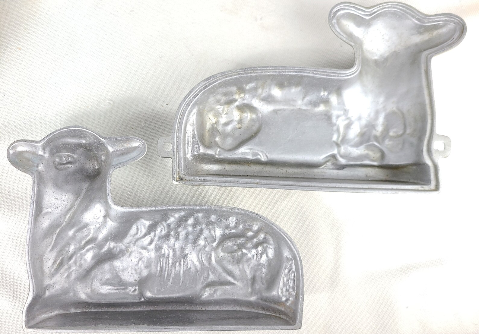 Vintage Lamb Sheep Cake Mold 2 Piece Cast Aluminum Holiday Etsy