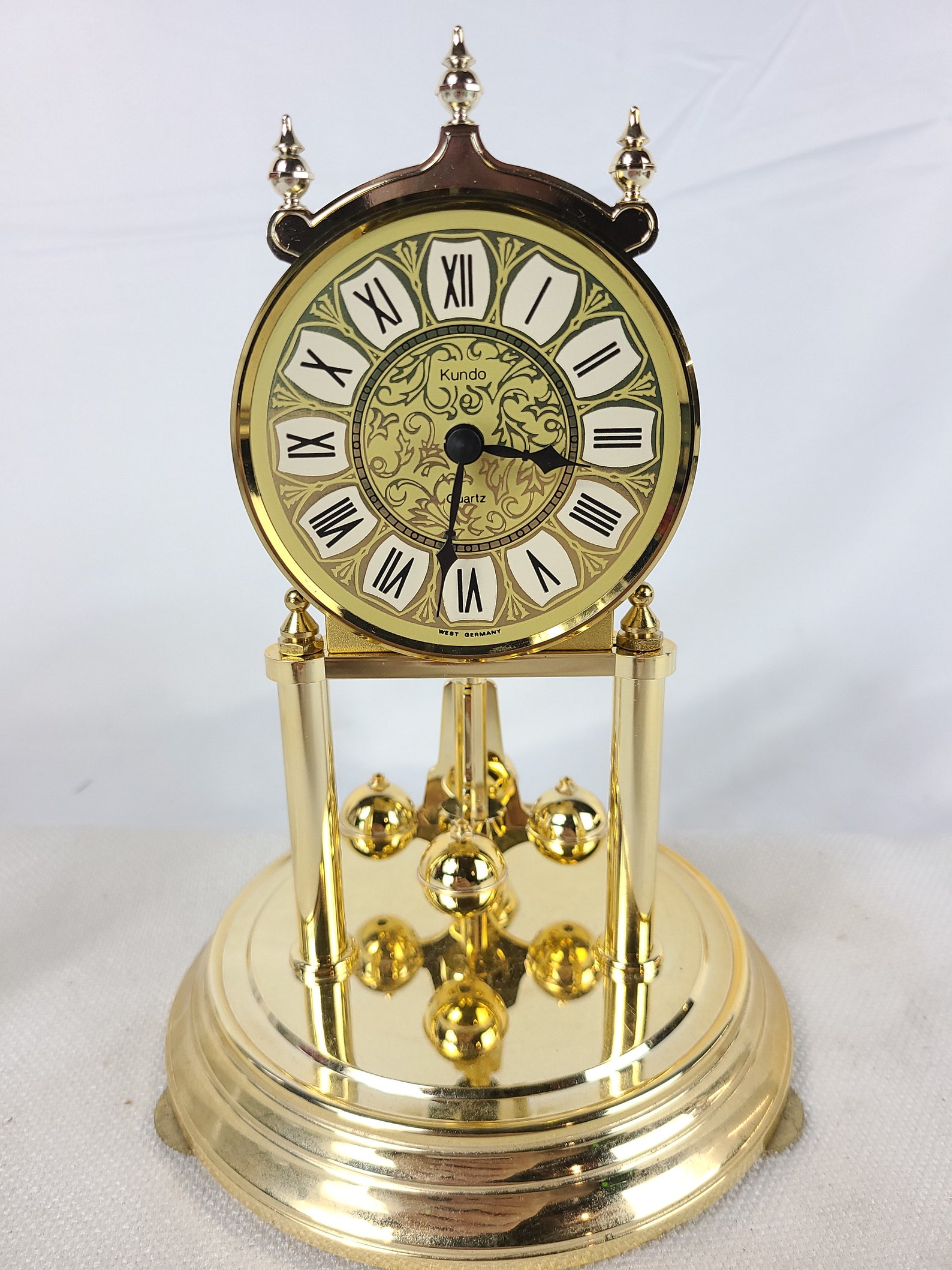 Vintage Kundo Quartz Anniversary Clock 9 Tall Roman Etsy