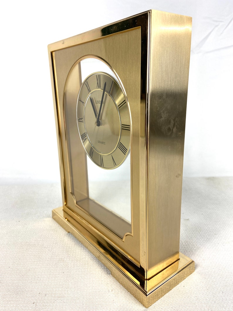 Linden 4RP681 Battery Powered Quartz Mantle Table Clock Etsy
