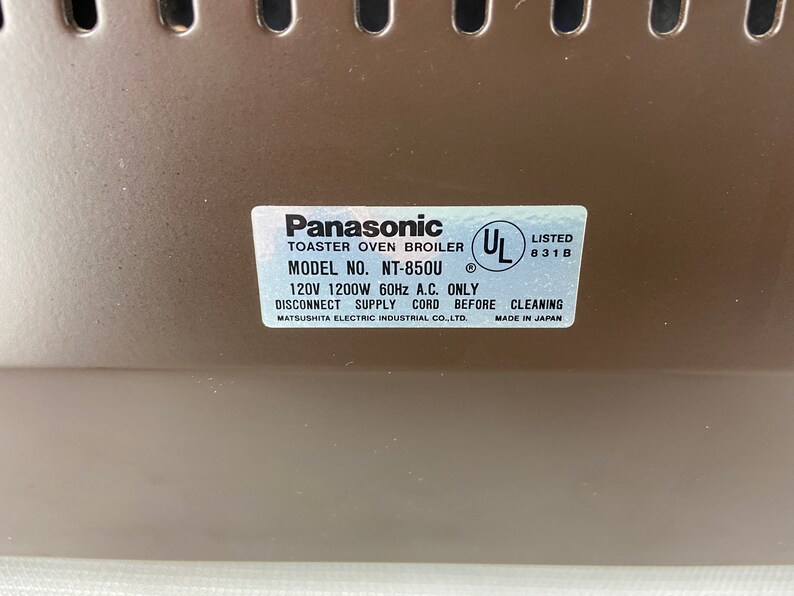 Panasonic NT850U Toaster Oven Broiler Toast Shade Control Etsy