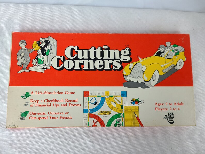 Vintage Board Game Cutting Corners 1977 Math Group Board Game Etsy