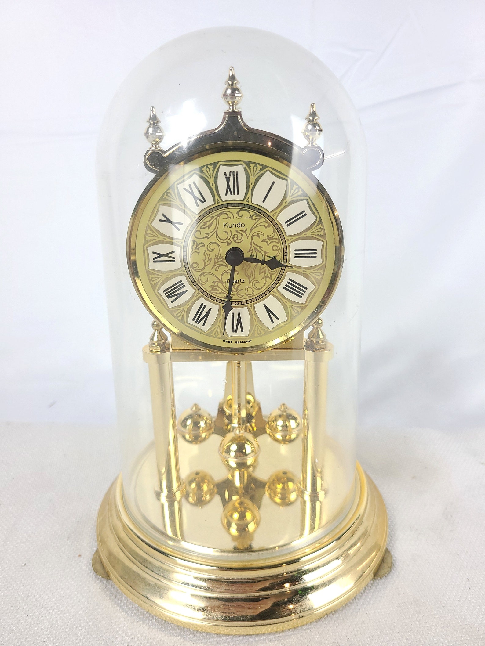 Vintage Kundo Quartz Anniversary Clock 9 Tall Roman Etsy