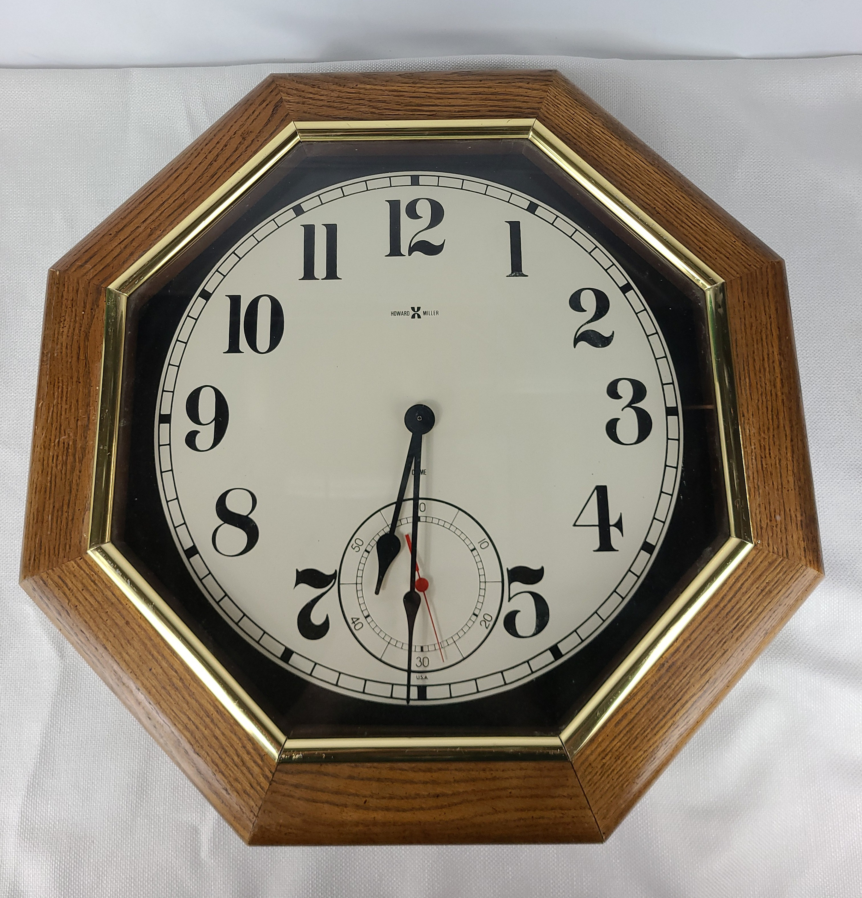 Howard Miller Wooden Octagon Quartz Wall Clock 612 569 Etsy