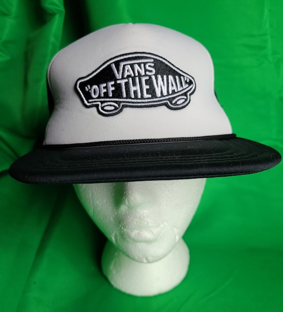 Vans off the Wall Patch Logo Trucker Hat Cap Adjustable | Etsy