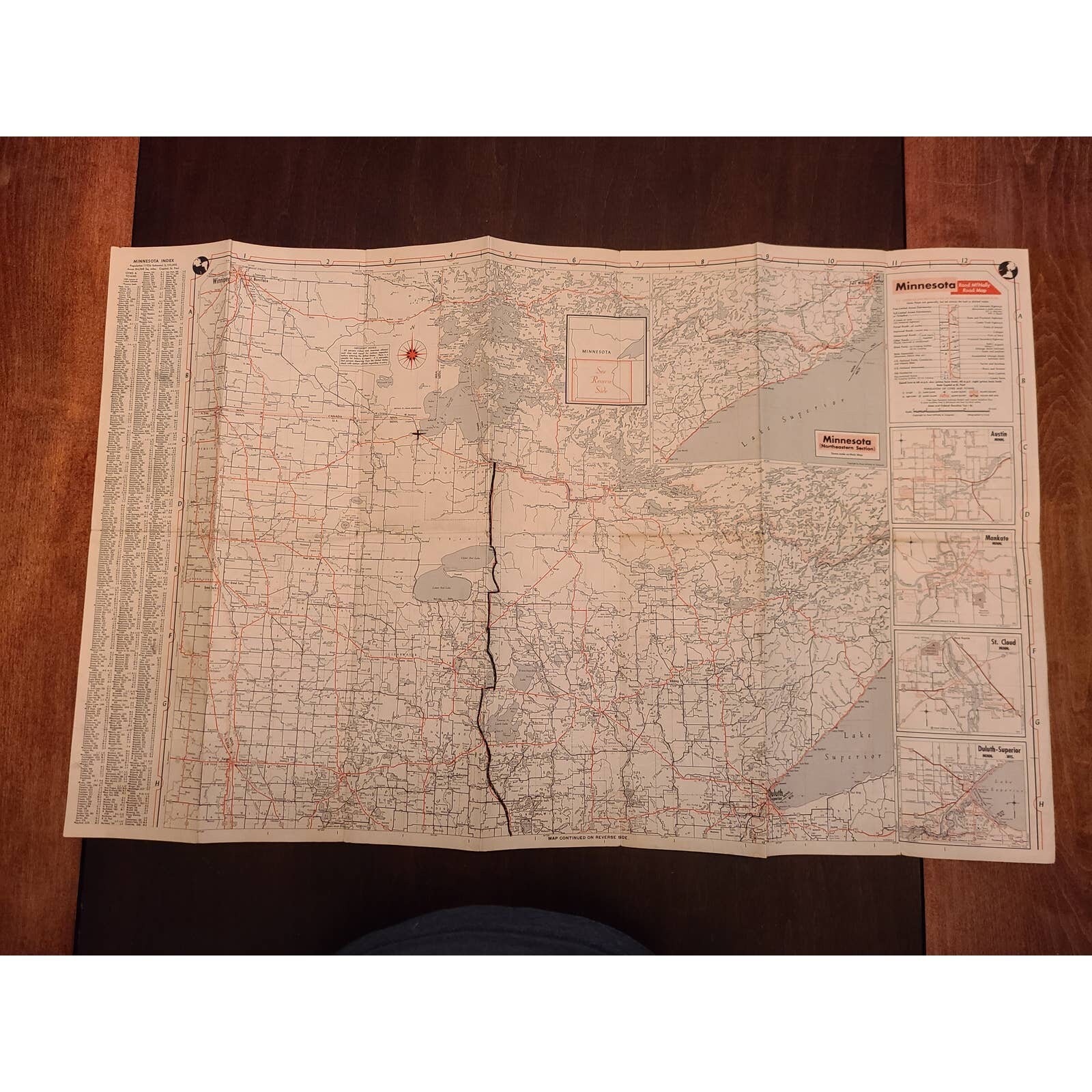 Road Map of Minnesota Courtesy of Champlin Refining Co 1956 Etsy