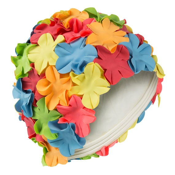 Ladies Classic Flowery Swimming Cap 