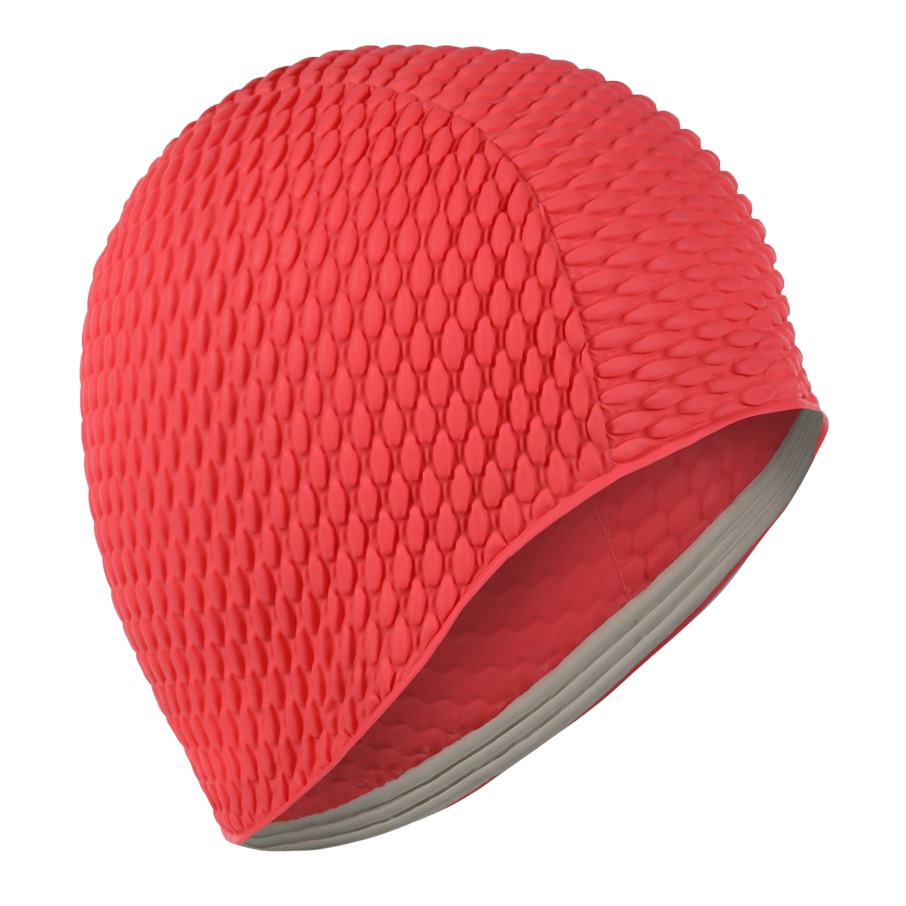 Bright Pink Bubble Swimming Hat Ideal 