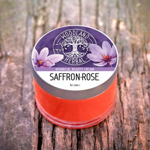 Saffron-Rose Botanical Beauty Cream - All Natural Powerful Moisturizer