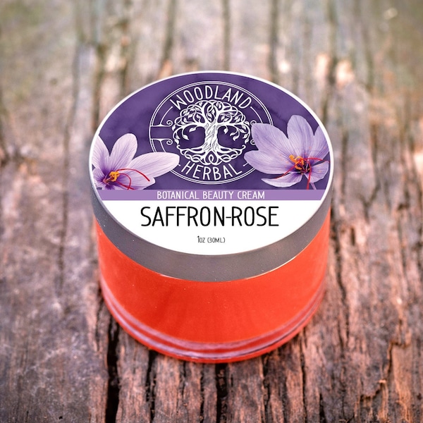 Saffron-Rose Botanical Beauty Cream - All Natural Powerful Moisturizer