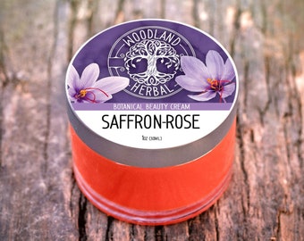 Saffron-Rose Botanical Beauty Cream - All Natural Powerful Moisturizer