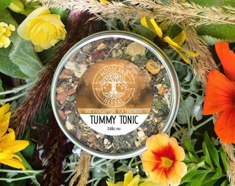 Tummy Tonic Tea - Organic Loose Leaf Tea with Bacillus Coagulans. Belly, Nausea, Soothing