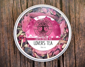 Lover's Tea *LIMITED EDITION - Organic Tea for Love, Flirtations, Mood - Ruby Red Passion Tea