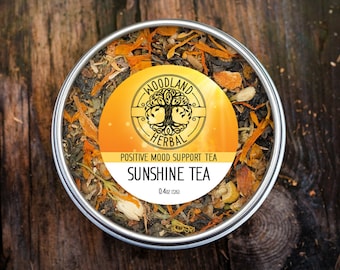 Sunshine Tea - Organic Loose Leaf Tea. Sun Tea, Positivity, Mood, Wellness, Happiness - Happy Tea