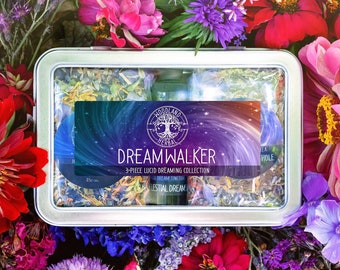 Dreamwalker Collection - Lucid Dreaming Kit with Down the Rabbit Hole Tea + Celestial Dreams Tincture + Blue Galaxy Tea