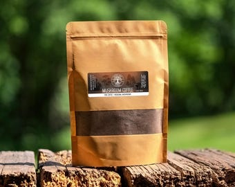 Mushroom Coffee - Fine Coffee + Mushrooms, Nutritional Blend, Start Your Morning Right