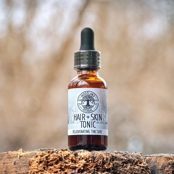 Hair & Skin Tonic Tincture - All Natural Plant Extract Blend for Hair, Nails and Skin