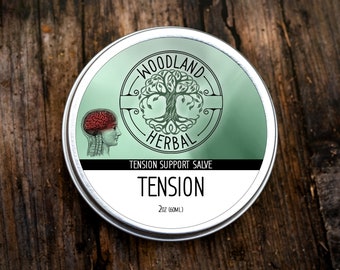 Tension Salve 2oz/4oz - All Natural Menthol Salve, Icy Topical, Relaxation, Wellness