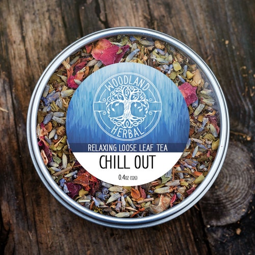 5 Tea Special in Large shops Tins - Buy 4 Get 1 FREE! Natural Loose Leaf Teas in 8oz Tins - Tea for Sleep, Focus, Anxiety, Energy, Dreaming, etc