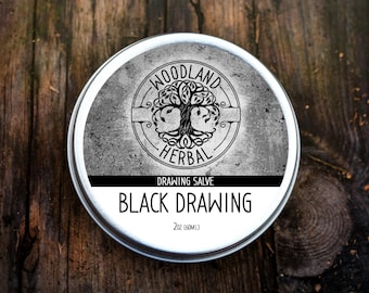 Black Drawing Salve 2oz - All Natural Drawing Salve