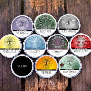 4 Salve Special - Buy 3 Get 1 FREE - 2oz Topical Creams. Wellness, Sleep, Relaxation, Skin Care, Tension, Calm, Stress