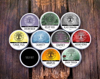 4 Salve Special - Buy 3 Get 1 FREE - 2oz Topical Creams. Wellness, Sleep, Relaxation, Skin Care, Tension, Calm, Stress