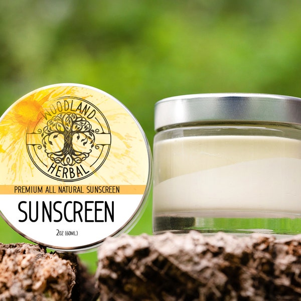 Natural Sunscreen - Organic SPF Sun Protection with Nature's Finest Sun Blockers - Gentle, Ocean Safe, Eco Friendly, All Natural Recipe