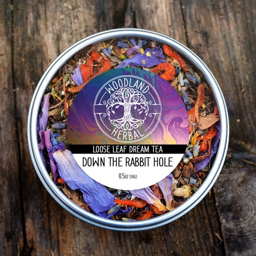 5 Tea Special in Large shops Tins - Buy 4 Get 1 FREE! Natural Loose Leaf Teas in 8oz Tins - Tea for Sleep, Focus, Anxiety, Energy, Dreaming, etc