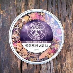 Moonbeam Vanilla - Organic Loose Leaf Tea. Joyful Relaxation, Calm, Sleep, Stress - Intoxicating Aroma and Delicious