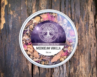 Moonbeam Vanilla - Organic Loose Leaf Tea. Joyful Relaxation, Calm, Sleep, Stress - Intoxicating Aroma and Delicious