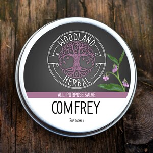 Comfrey All-Purpose Balm 2oz & 4oz - All Natural Salve for General Use