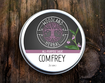 Comfrey All-Purpose Balm 2oz & 4oz - All Natural Salve for General Use