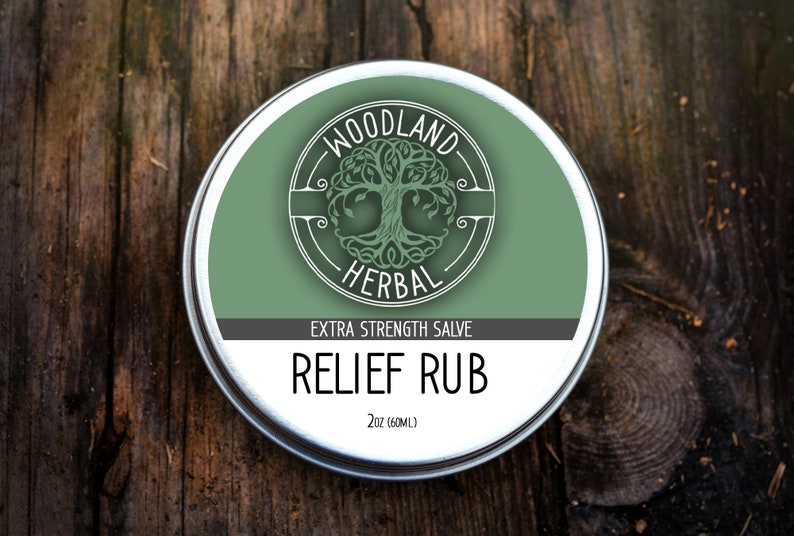Relief Rub 2oz Extra Strength Cream, Relaxation, Massage, Joints, Tight Muscles, Stress, Stiffness 2oz Tin image 1