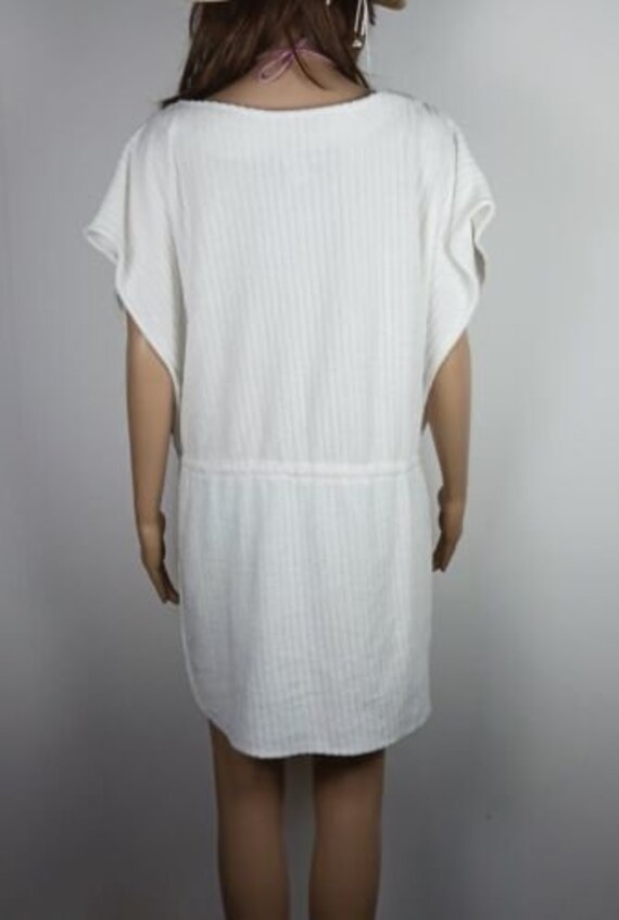 Vintage Terry Cloth Swim Suit Cover Up White Size… - image 2