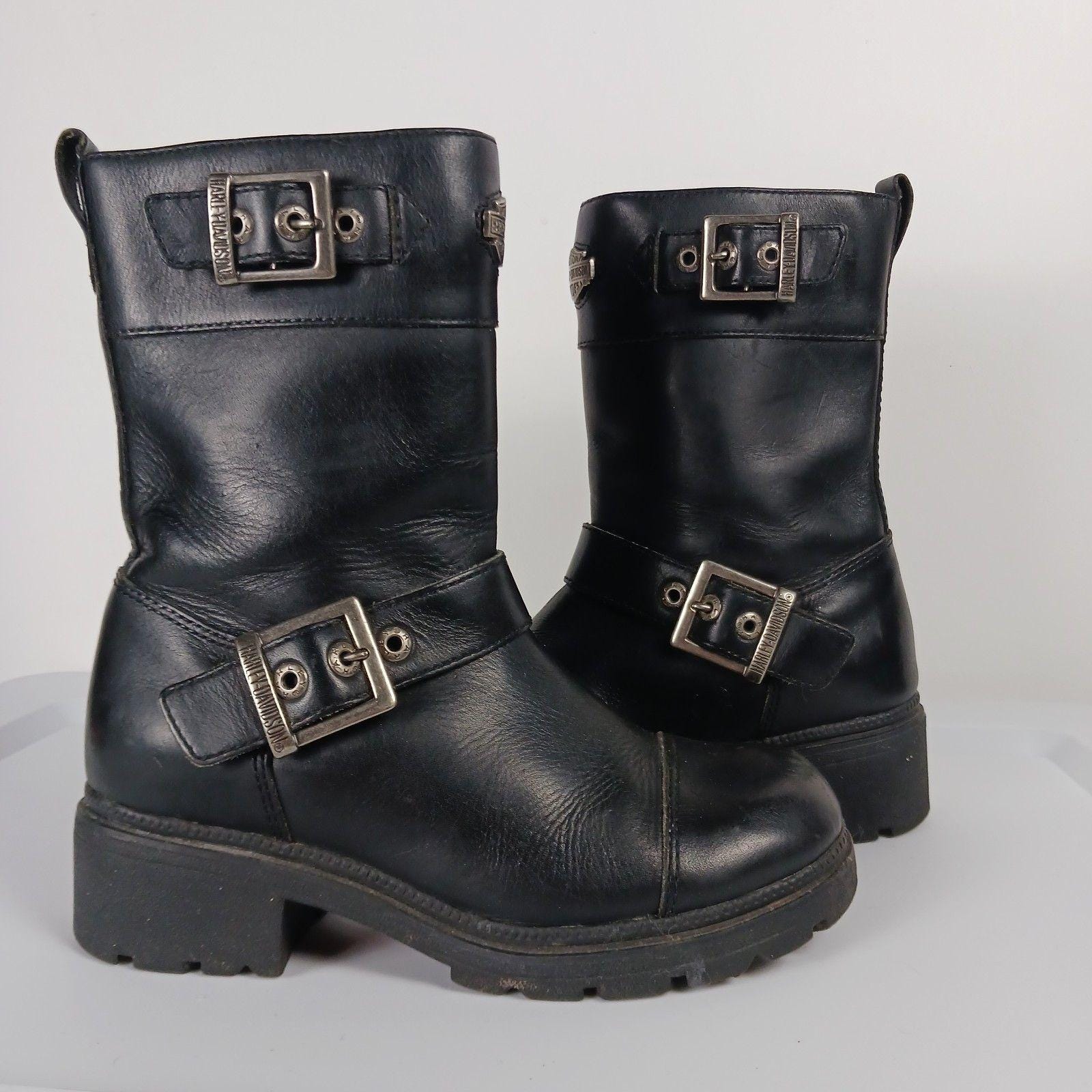 Harley Davidson boots- EUC- Men’s Size 7.5 or Women’s Size 9. Vintage Harley Davidson sz 7 US Men or 8.5 | Mercari main image 3