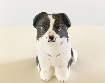 Custom pet sculpture figure miniature figurine dog cat bird pet art