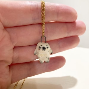 Ceramic seal necklace pendant charm jewellery fur seal handmade