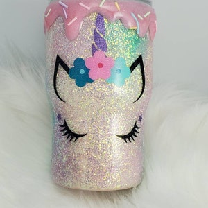 Unicorn drip sprinkle Tumbler