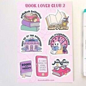Waterproof Book Lover Sticker Sheet | Journaling Stickers Book Lover Stickers Waterproof Stickers Laptop Stickers for Book Lovers