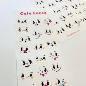 Cute Journaling Semi-Transparent Sticker Sheet | Journaling Stickers Kawaii Stickers Cartoon Stickers Cute Stationery