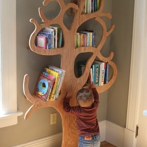 Tree Bookshelf Nursery Etsy