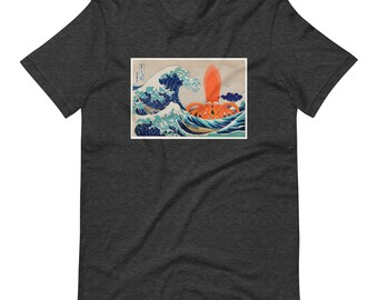 Camiseta - Squidoodle vs. La gran ola de Kanagawa
