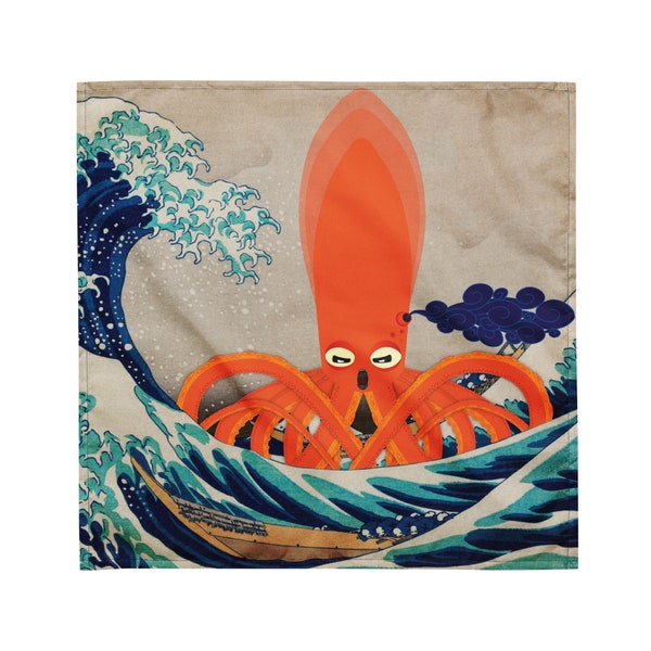 Bandana - Squidoodle vs. The Great Wave off Kanagawa