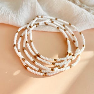Minimalist Bead Bracelets Dainty Layering