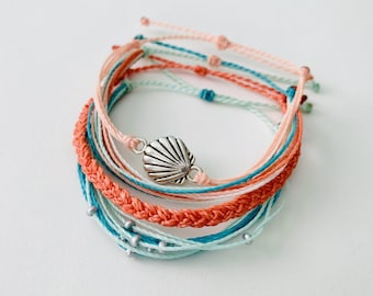 Surfer Bracelet, Handmade Jewelry, Pura Vida Style Bracelet, Beachy Bracelet, Waterproof & Adjustable Bracelets for Women