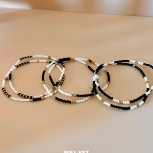 Handmade Tiny Seed Bead Bracelet Stack Bracelets for layering